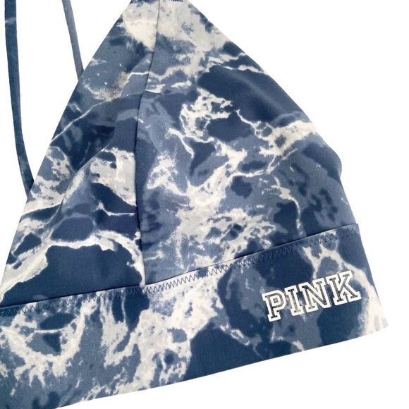 PINK Victoria’s Secret Strappy Blue Tie Dye Bralette Size (SEE MEASUREMENTS) - Picture 5 of 10